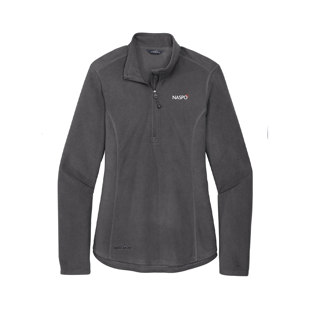 NASPO - Eddie Bauer Ladies 1/2-Zip Microfleece Jacket