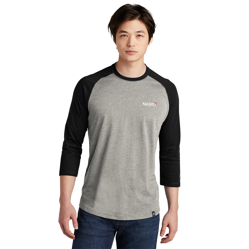 NASPO - New Era Heritage Blend 3/4-Sleeve Baseball Raglan Tee