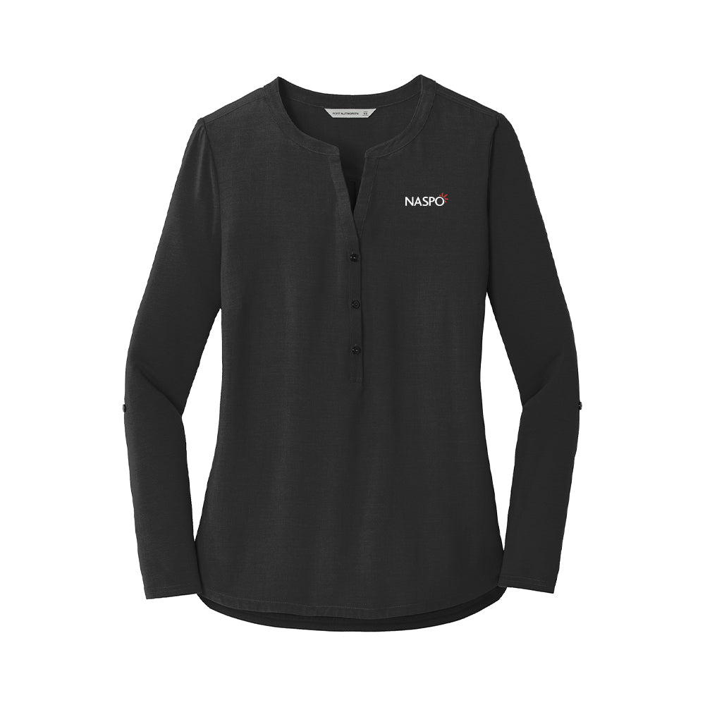 NASPO - Port Authority Ladies Concept Henley Tunic