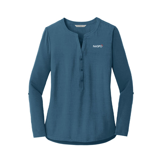 NASPO - Port Authority Ladies Concept Henley Tunic