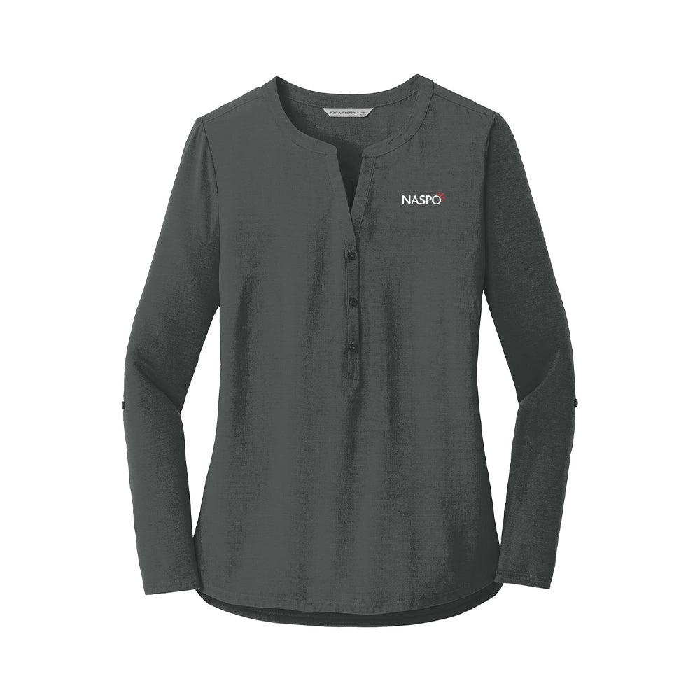 NASPO - Port Authority Ladies Concept Henley Tunic