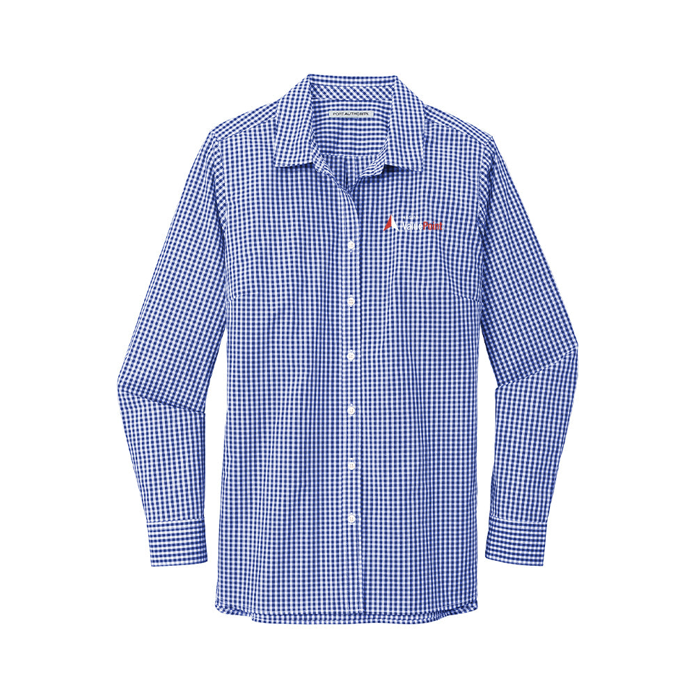 Value Point - Ladies Broadcloth Gingham Easy Care Shirt