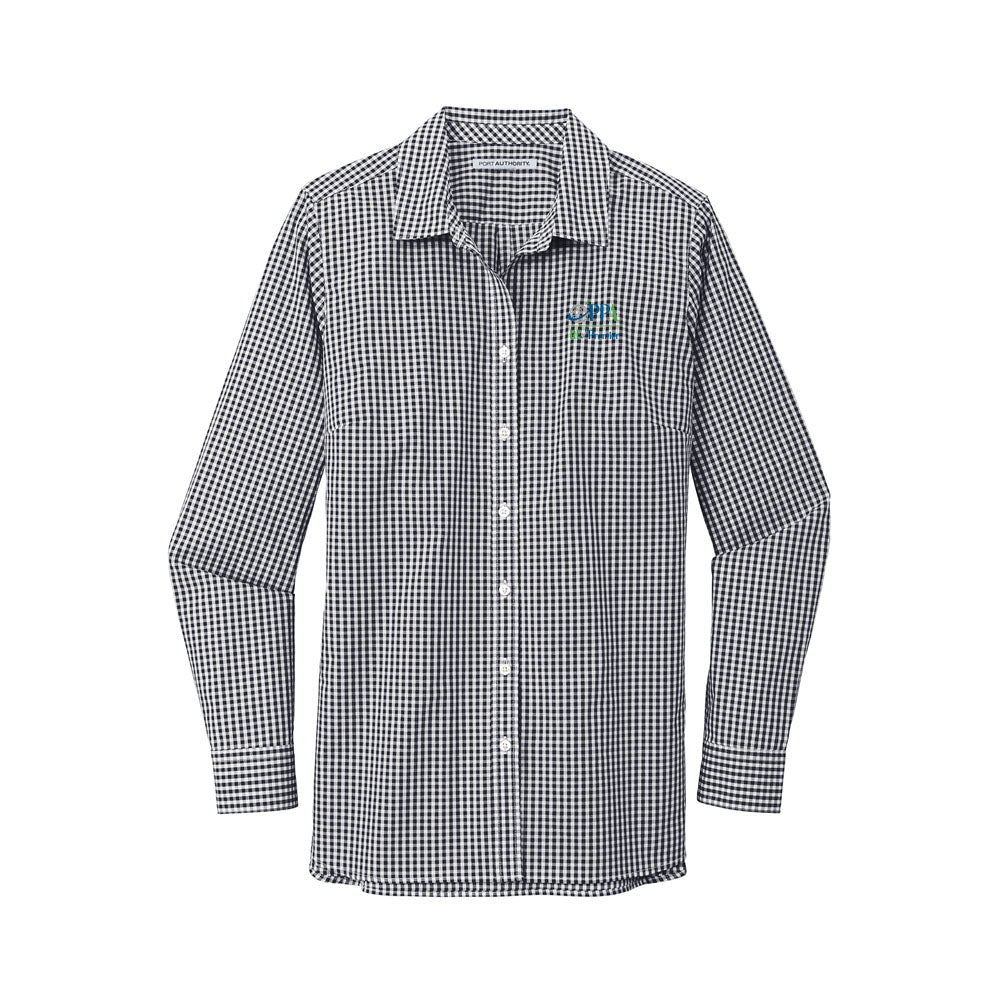 RFxP and PPA - Ladies Broadcloth Gingham Easy Care Shirt