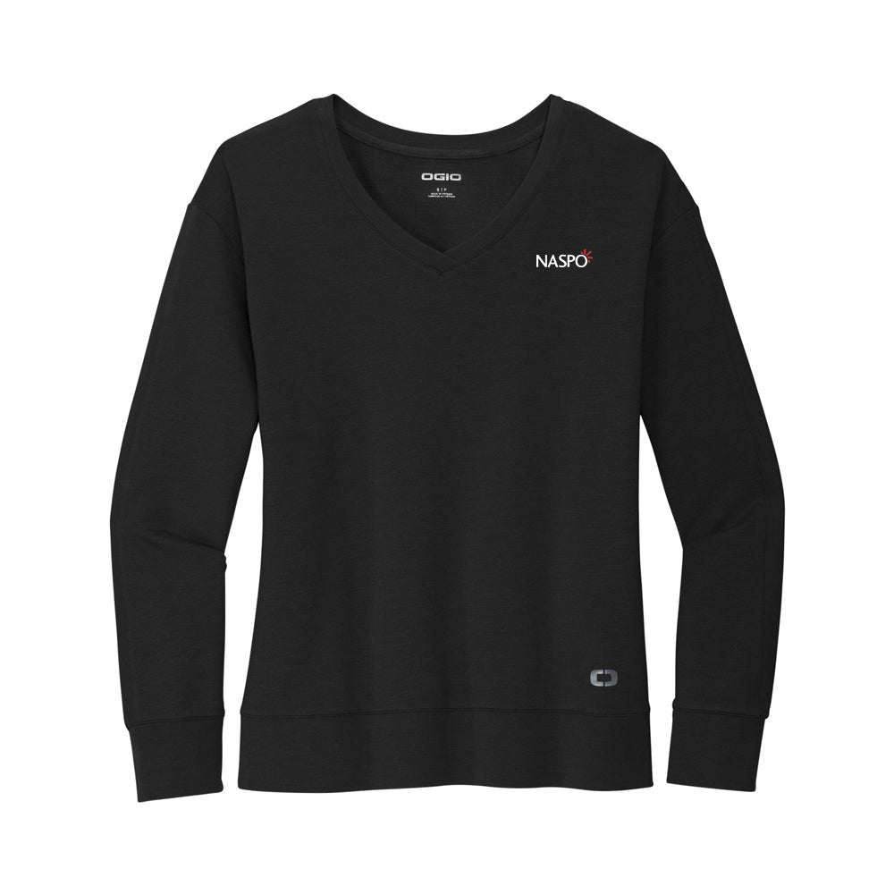 NASPO - Ladies Long Sleeve V-Neck